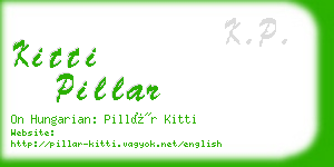 kitti pillar business card